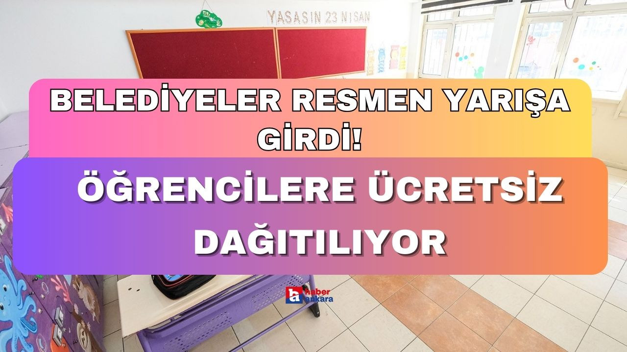 Ankara'daki belediyeler resmen yarışa girdi! Öğrencilere ücretsiz dağıtılıyor aileler nefes alıyor