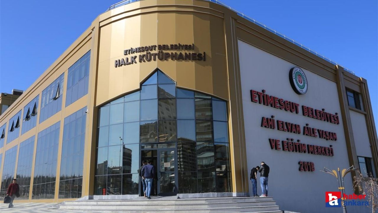 Etimesgut Belediyesi Halk Kütüphanesi okulların açılmasıyla canlandı