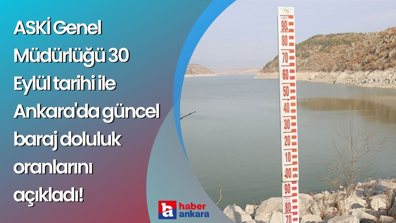 ASKİ Genel Müdürlüğü yağışların başlaması ile açıkladı! Ankara'da güncel baraj doluluk oranları