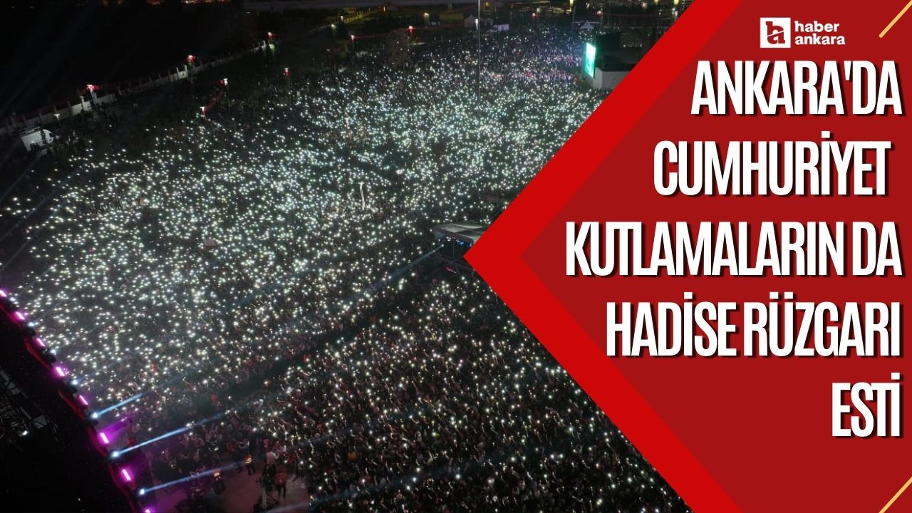 Ankara'da Cumhuriyet Bayramında Hadise rüzgarı esti