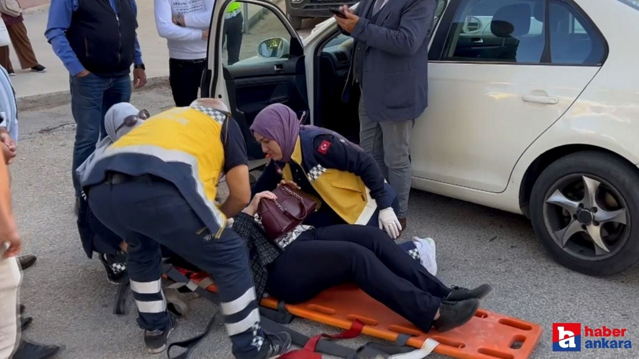 Kazada yaralanan kadın çantasını asla bırakmadı