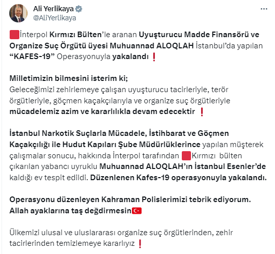 Kırmızı bültenle aranan yasaklı madde finansörü Kafes-19 operasyonuyla yakalandı - Resim : 2