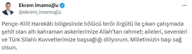 2 günde 12 askerimizi şehit verdik! Siyasilerden şehitlerimiz için taziye mesajı geldi - Resim : 13