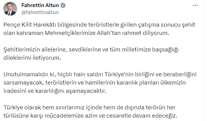 2 günde 12 askerimizi şehit verdik! Siyasilerden şehitlerimiz için taziye mesajı geldi - Resim : 4