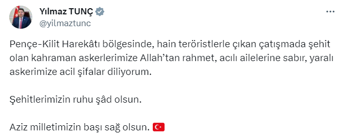 2 günde 12 askerimizi şehit verdik! Siyasilerden şehitlerimiz için taziye mesajı geldi - Resim : 5