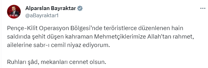 2 günde 12 askerimizi şehit verdik! Siyasilerden şehitlerimiz için taziye mesajı geldi - Resim : 6