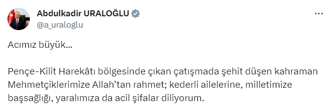 2 günde 12 askerimizi şehit verdik! Siyasilerden şehitlerimiz için taziye mesajı geldi - Resim : 10