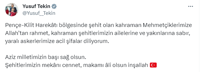 2 günde 12 askerimizi şehit verdik! Siyasilerden şehitlerimiz için taziye mesajı geldi - Resim : 11