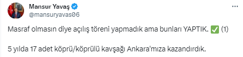 ABB Ankara'ya 5 yılda 17 köprü ve köprülü kavşak kazandırdığını duyurdu! - Resim : 3