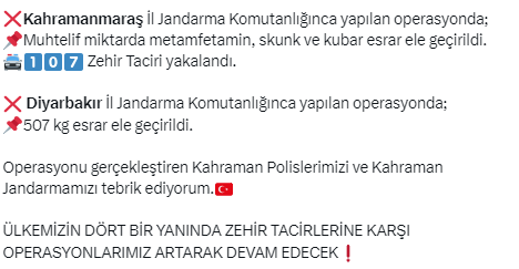 Bakan Yerlikaya Ankara dahil 46 ilde yasaklı madde operasyonunu duyurdu! 364 zehir taciri yakalandı - Resim : 3