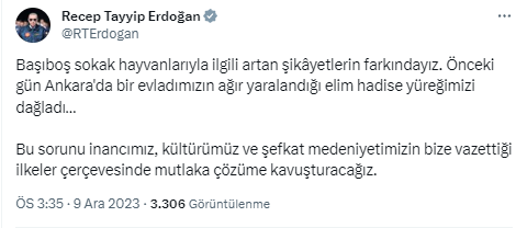 Cumhurbaşkanı Erdoğan'dan sokak köpekleri ile ilgili açıklama!