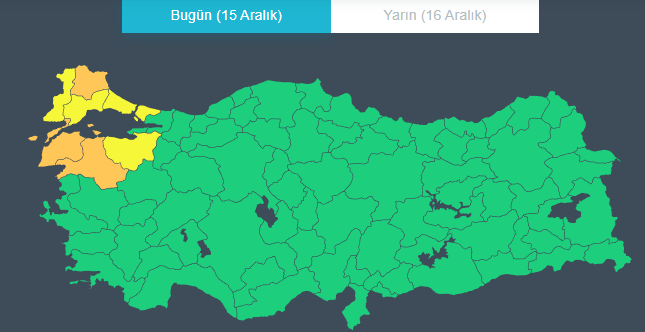 Meteoroloji tek tek açıkladı! O illerde sarı ve turuncu kodlu sağanak uyarısı verildi