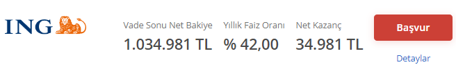 Parası olan yaşadı! 1 milyon TL'nin 32 günlük vadeli mevduat faiz oranı getirisi hesaplandı! - Resim : 6