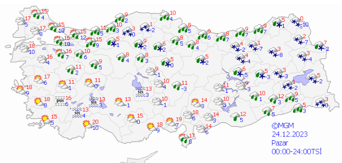 Kar yağışı ülke geneli etkisini gösterecek! Meteoroloji 21 il için sarı kodlu uyarı verdi - Resim : 2