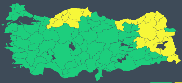 Kar yağışı ülke geneli etkisini gösterecek! Meteoroloji 21 il için sarı kodlu uyarı verdi