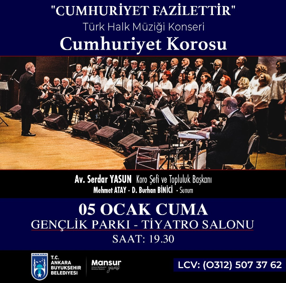 ABB, Cumhuriyet Korosu ile Cumhuriyet Fazilettir konserini duyurdu!