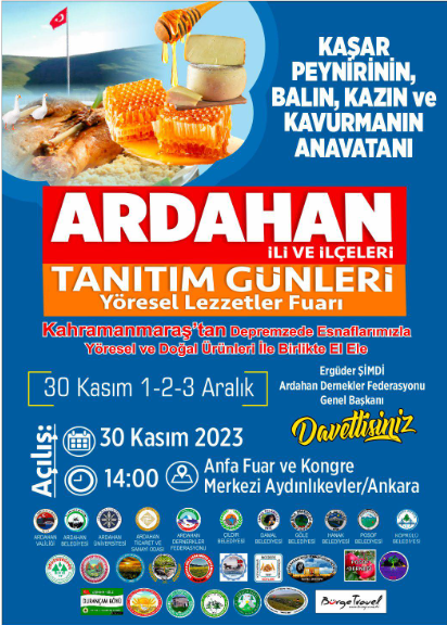 Ardahan tanıtım günleri Ankara'da başlıyor!