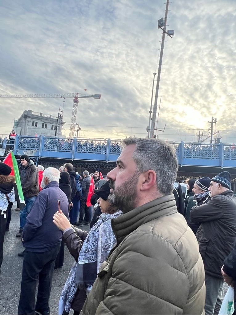 Pursaklar Belediye Başkanı Çetin İstanbul'da yapılan Filistin Mitingine katıldı! - Resim : 2